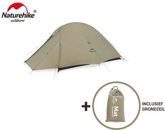 Cloud Up 1 PRO - 1 persoons tent - Ultra Lichtgewicht tent - Incl. grondzeil - 20D 3000MM - Outdoor - Waterdicht - Kampeertent - Trekkerstent - Koepeltent