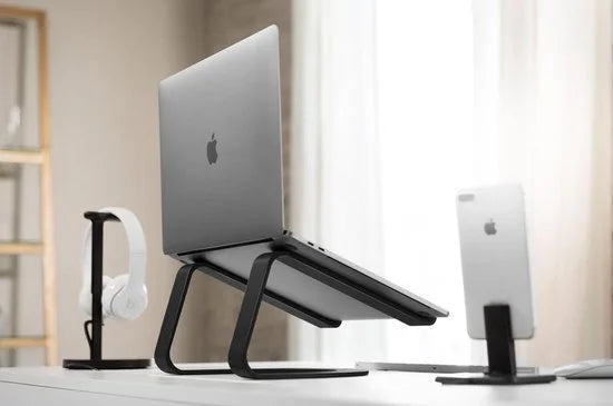 Curve stand - laptop standaard voor MacBook - Zwart