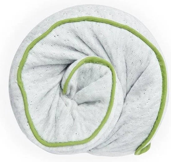 RECOVERY PILLOW 50x30 cm – Ergonomisch hoofdkussen met nekondersteuning – Memory foam – Voor zij-, rug- & buikslapers – Grijs – Inclusief reistas