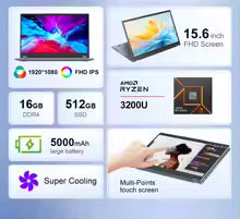 YBOOK15 2-in-1 laptop 360 ° Flip 15,6-inch 1920*1080 touchscreen AMD Ryzen 3 3200U 2 cores max. 3,5 GHz 16 GB RAM 512 GB SSD