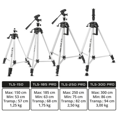 Universeel TLS-250 PRO Robuust Statief