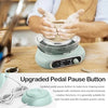 Mini Elektrische Pottenbakkersschijf 4,7 inch met Voetpedaal - Verstelbare Snelheid 0-200 RPM - Complete Set met 8 Gereedschappen en 3 Kleiblokken - Beginners