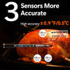 Vleesthermometer, draadloze barbecuethermometer, bluetooth met app, IP67 waterdicht