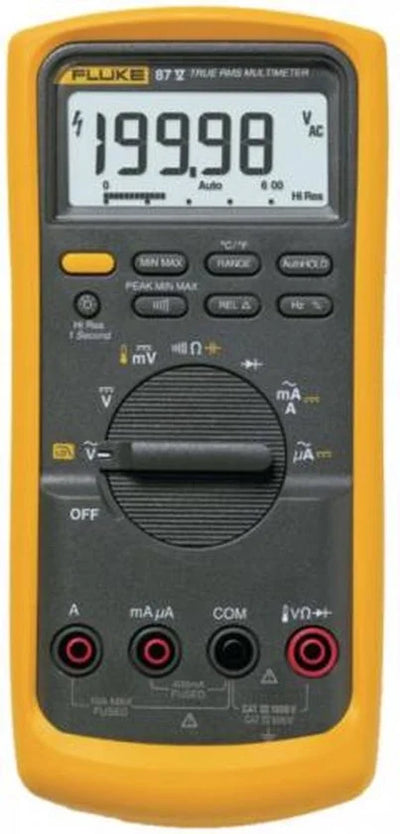 Industriële digitale True-RMS multimeter 87-V/EUR AC/DC 1000V & 10A