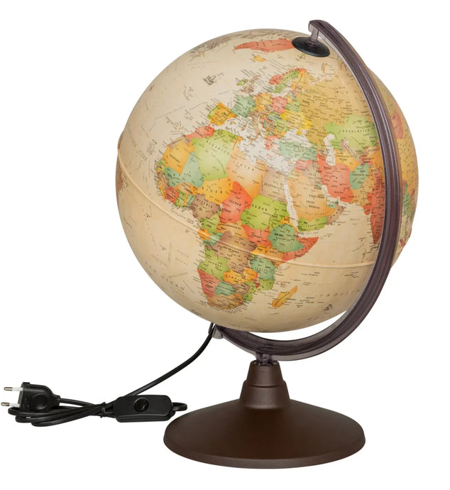 Lichtgevende wereldbol 30cm