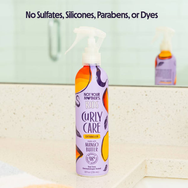 Kids' Curl Detangler Spray with Tear-Free Formula - 8 fl oz: Moisturizing, Paraben-Free, Peach & Pineapple Scent