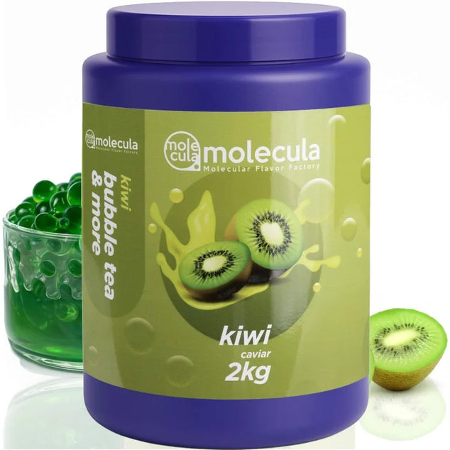 BALLEN voor BUBBLE TEA - KIWI - 2kg - MOLECULAIRE KAVIAAR - POPPING BOBA