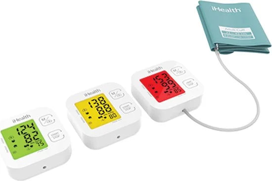 Track KN-550BT - Bloeddrukmeter Bovenarm Hartstichting - Klinisch Gevalideerd - Hartslagmeter - Smartphone App - Onregelmatige Hartslag - WHO Stoplicht Indicator - Manchet 22 - 42 cm