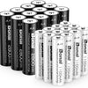 Batterijen AA AAA 2800 / 1100mAh Oplaadbare Batterijen Hoge Capaciteit Ni-MH 1.2V AA/AAA Batterijen HR6 / HR03 Batterijen Oplaadbaar Lage Zelfontlading (24 Stuks)