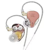 DQ6S In-ear bedrade oortelefoon Bass Metal met microfoon
