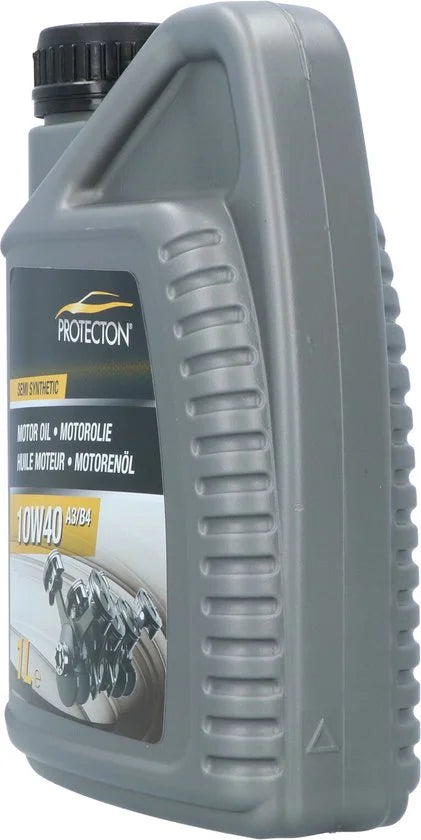 Motorolie 10W-40 A3/B4 – Semisynthetische - Brandstof besparend - Voor benzine-, LPG- & dieselmotoren – Sterke weerstand tegen oxidatie - Veilige smeerfilm bij hoge temperaturen - 1 Liter