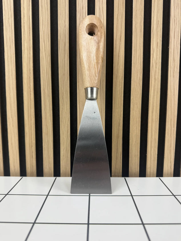 Professioneel Plamuurmes met Houten Heft – 50 mm