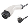 Portable EV Charger Type 2, 16A 3.7 kW, Electric Vehicle Car Charger with 28 ft Charging Cable CEE 7/7 Plug, IEC 62196 Home EV Charging Station with Storage Bag Charging Cable Hook, IP66
