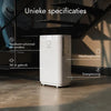 Luchtontvochtiger - 20L per Dag - Incl. Was-droog Functie - Geschikt voor Woonkamer, Slaapkamer, Kelder & Badkamer - Dehumidifier - Wit