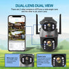 Zonne-energie camera draadloos 4G 4K 50X zoom HD Solar PTZ camera PIR bewegingsdetectie beveiligingscamera tweerichtingsaudio