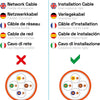 500m cat.7A netwerkkabel LAN-kabel AWG 23/1 Oranje kabel cat 7 koper professionele S/FTP PIMF LSZH halogeenvrij RoHS compliant Cat7a cat.7 een Ethernet-gegevenskabel 10Gbit 1000MHz 10 Gigabit