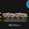 15680 31" x 7" x 7" White Balconera Self-Watering Planter