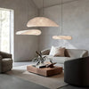 60cm Japandi-hanglamp – 1st - Natuurlijk zijde, boho-design voor de woonkamer, eetkamer of slaapkamer