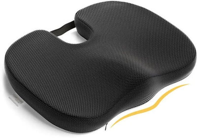 Zitkussen Orthopedisch - Stuitkussen voor Pijnlijke stuit - Zitverhoger - Wigkussen - Traagschuim - Stoelverhoger voor Auto - 45cm