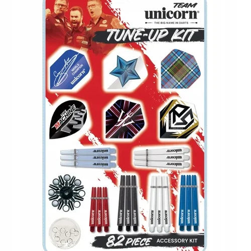 82pc Darts Tune-up Kit - Flights, Stems, Rings, Guards & Springs82pc
