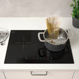 Inductiekookplaat, plug-in 2 zones/zwart 705.060.96 56x38 cm