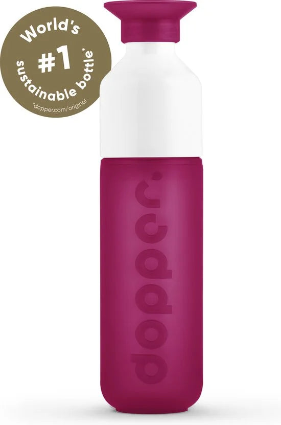 Original Drinkfles Funky Fuchsia - 450 ml - BPA-vrij - vaatwasserbestendig - Met reclamedruk