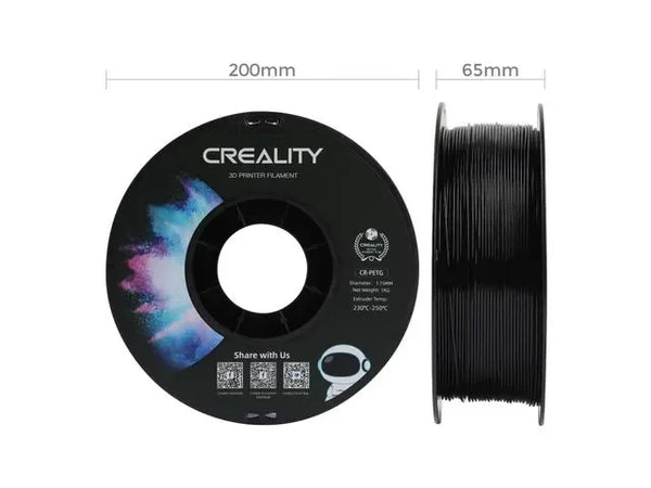 3D Printer Filament PETG 1.75mm Zwart 1kg