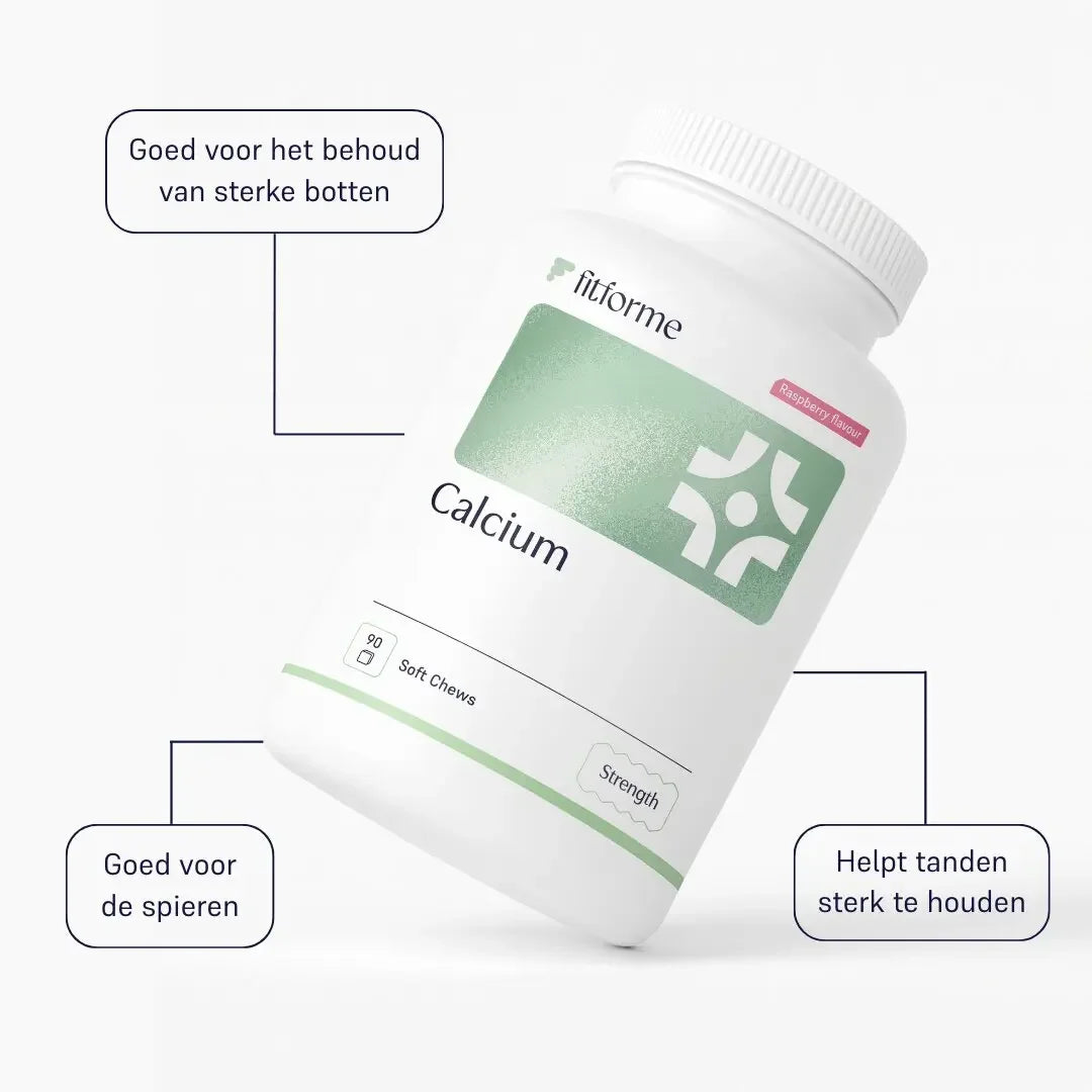 Calcium Soft Chew 90 tabletten Framboos