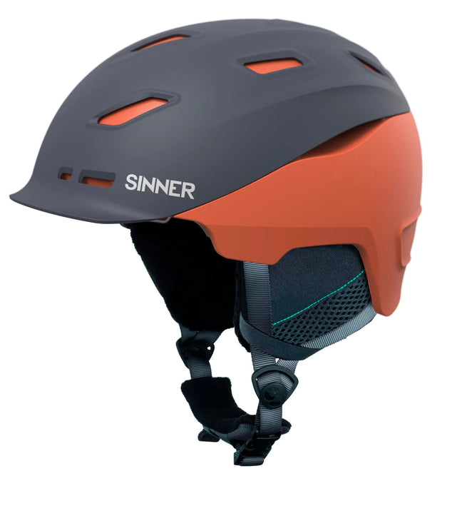 Moonstone Hybride Skihelm - Grijs/Oranje - Maat M/58 cm