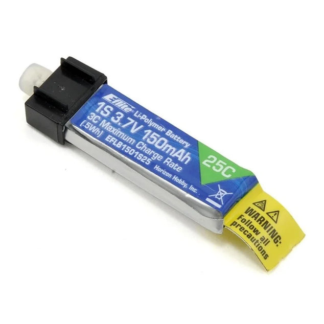 E-flite 150mAh 1S 3.7V 25C LiPo Battery EFLB1501S25 Airplane Batteries