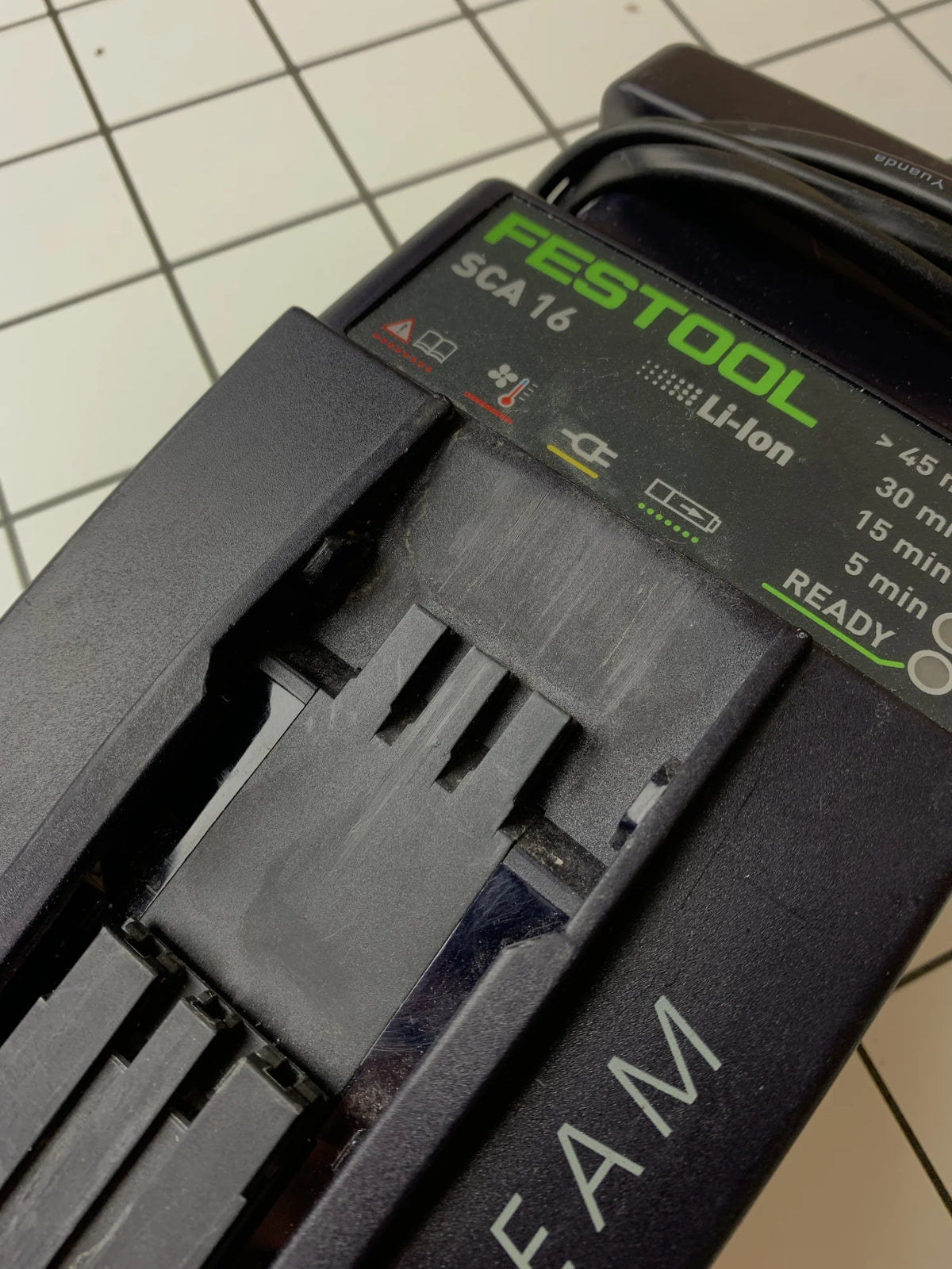 Festool SCA 16 Sneloplaadapparaat - 10,8V - 14,4V - 18V