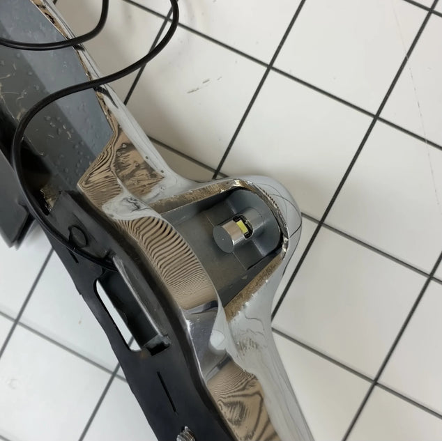 Klassieke handgreep achterbak met kentekenverlichting
