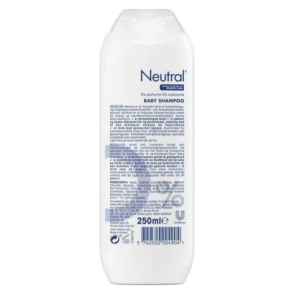 Parfumvrij - 250 ml - Baby Shampoo