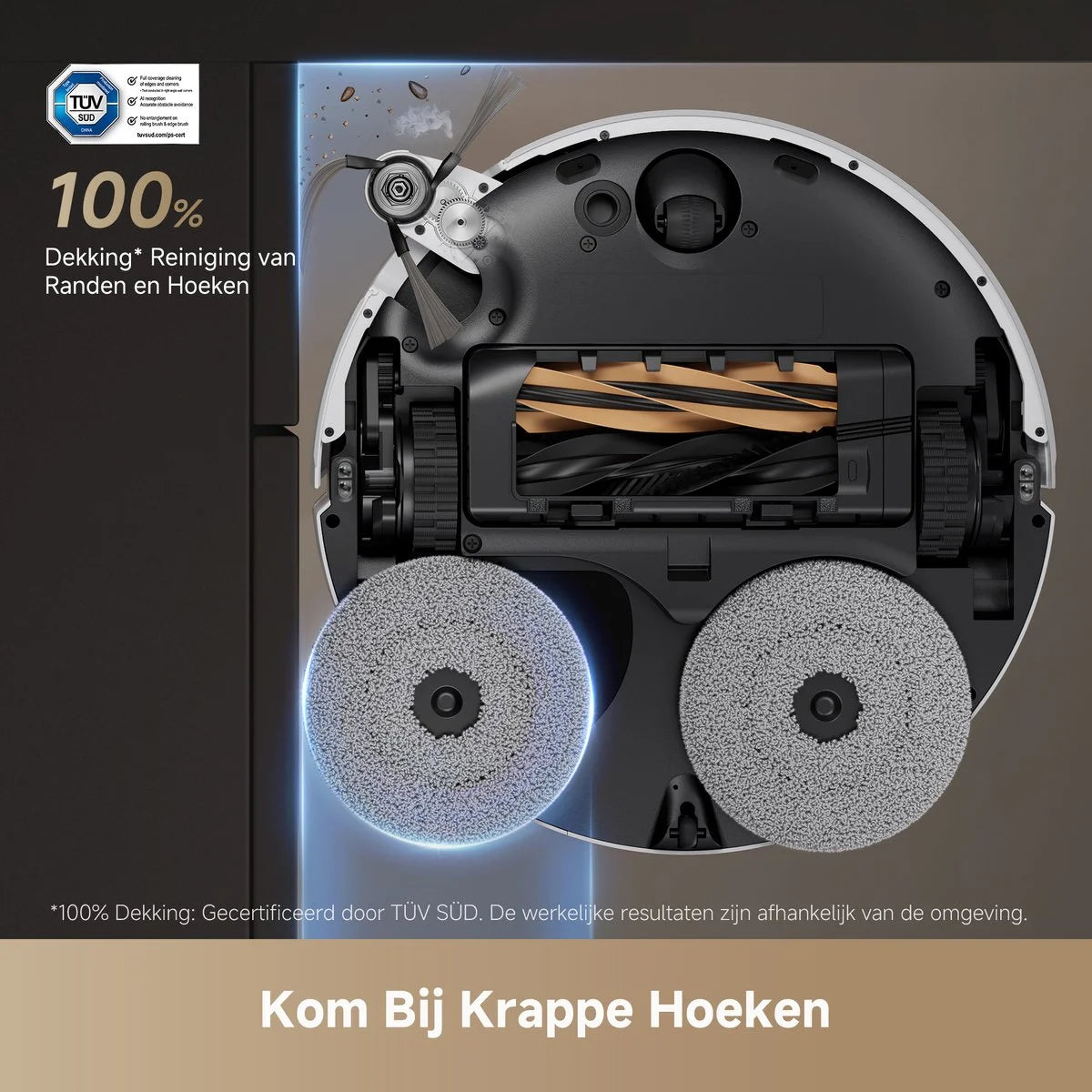 Dreame X50 Ultra Complete - Robotstofzuiger met dweilfunctie - Geschikt voor huisdierharen - Complete Accessoires kit - Eenvoudig schoonmaken van laag meubilair - Wit