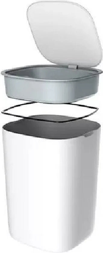 Prullenbak met sensor - 9L - Wit