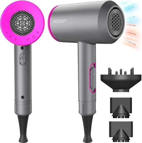 NOOV Föhn - Haardroger - Föhn Met Diffuser - 3 Warmtestanden - Ionentechnologie - 3 Blaasmonden