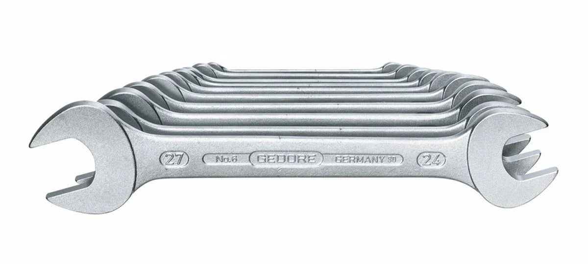 Gedore 1500 ES-6 6621000 Dubbele steeksleutel set DIN 3110 - 10 Stuks