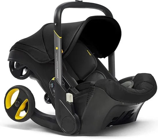 Seastone - Innovatieve Multifunctionele 4 In 1 Kinderwagen - Kinderwagen - Autostoel - Autozitje - Makkelijk inklapbaar vliegtuig - Opvouwen wordt Autostoel - Zwart