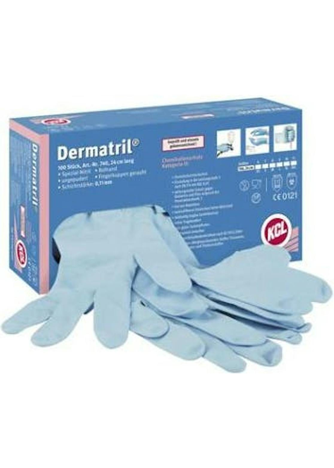 KCL Dermatril 740 Einweghandschuh, nitrilchemikalienbeständig (Größe XL/10)