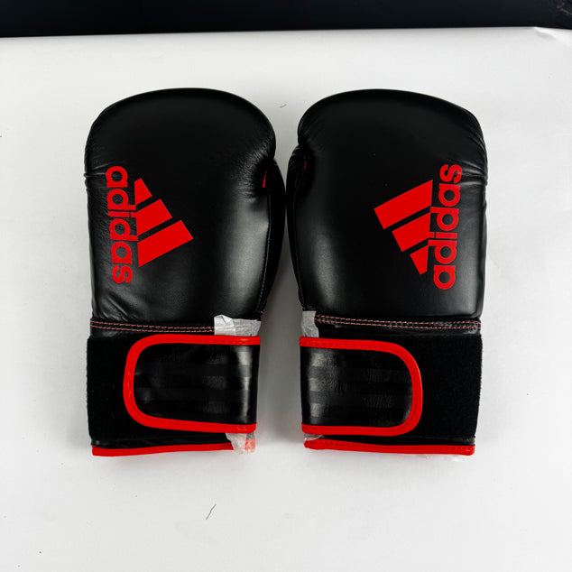 adidas Hybrid 80 Boxhandschuhe – Unisex – Schwarz/Rot – 12 oz – Ideal für Training &amp; Sparring
