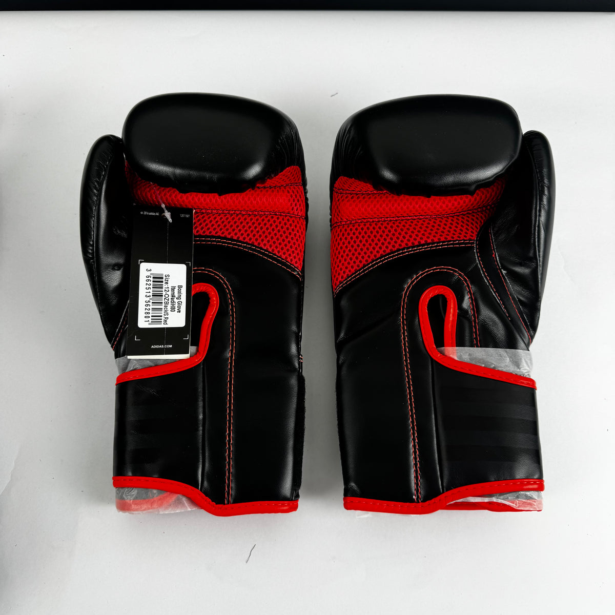 adidas Hybrid 80 Boxhandschuhe – Unisex – Schwarz/Rot – 12 oz – Ideal für Training &amp; Sparring