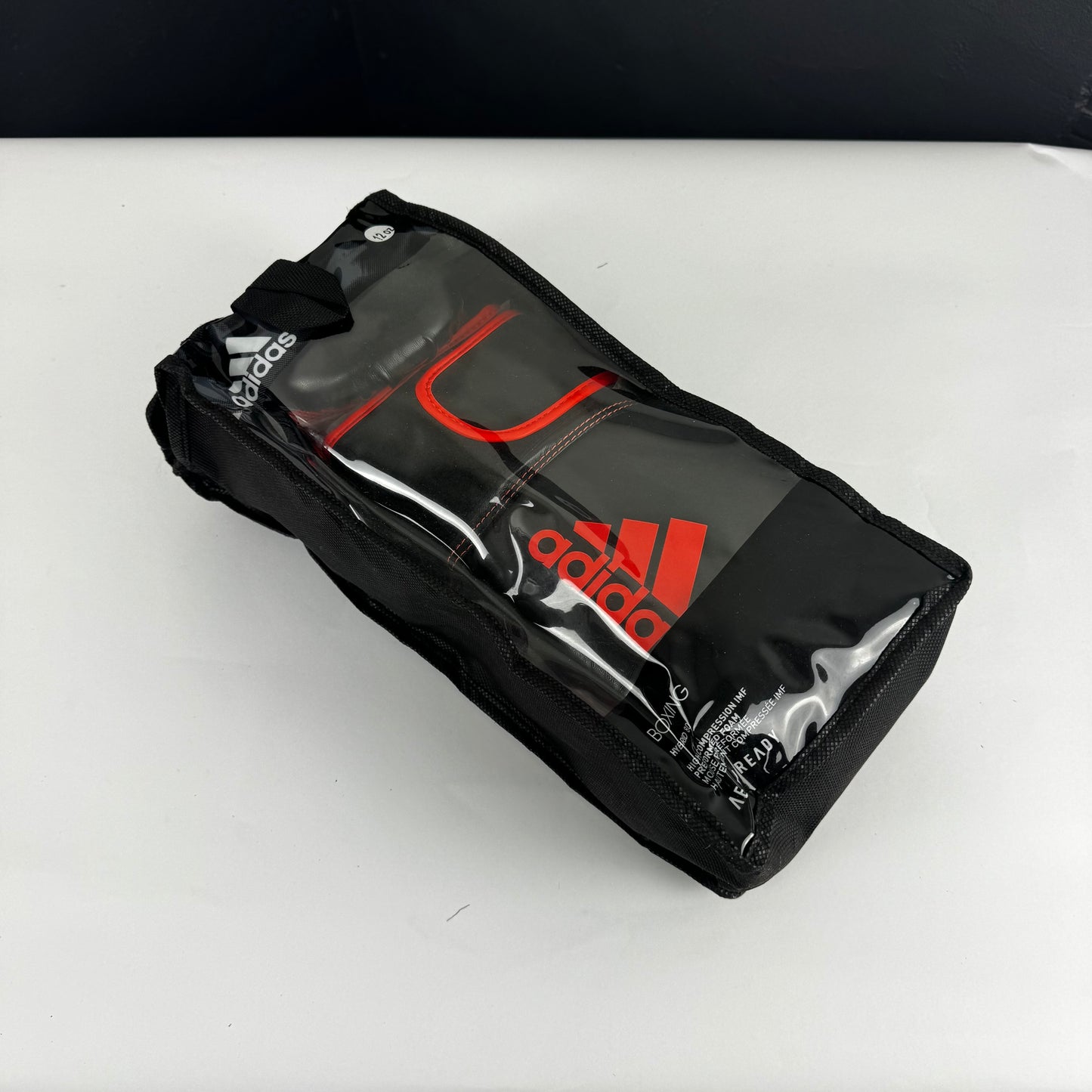 adidas Hybrid 80 Boxhandschuhe – Unisex – Schwarz/Rot – 12 oz – Ideal für Training &amp; Sparring