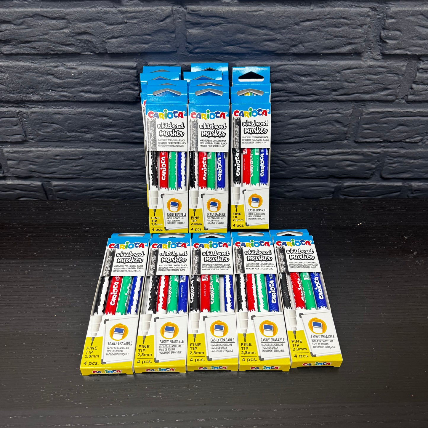 Konvolut – 24 Carioca Whiteboard-Marker, 4 Stück / 2,8 mm Spitze