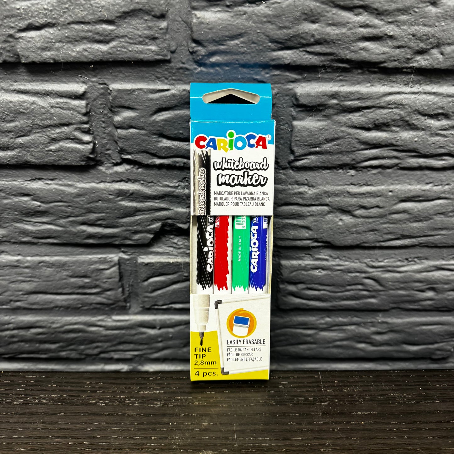 Konvolut – 24 Carioca Whiteboard-Marker, 4 Stück / 2,8 mm Spitze