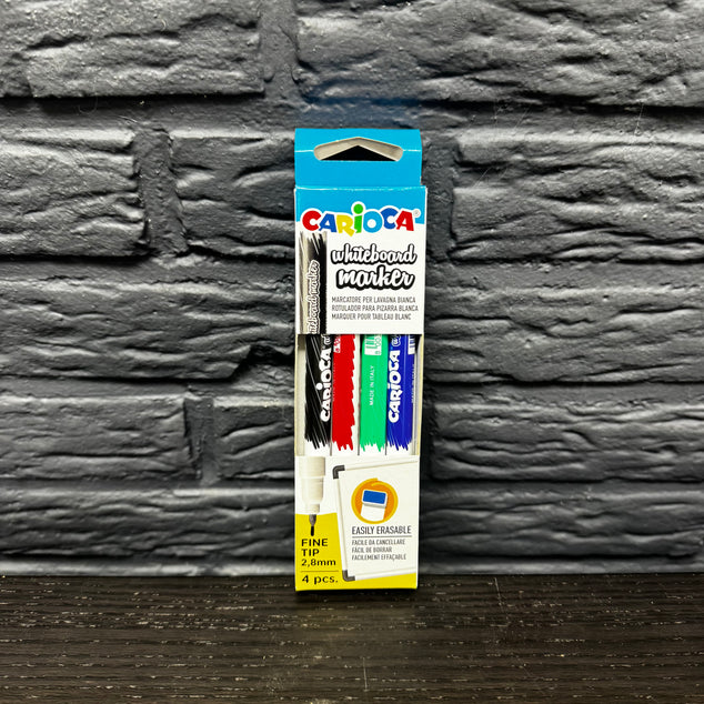 Konvolut – 24 Carioca Whiteboard-Marker, 4 Stück / 2,8 mm Spitze