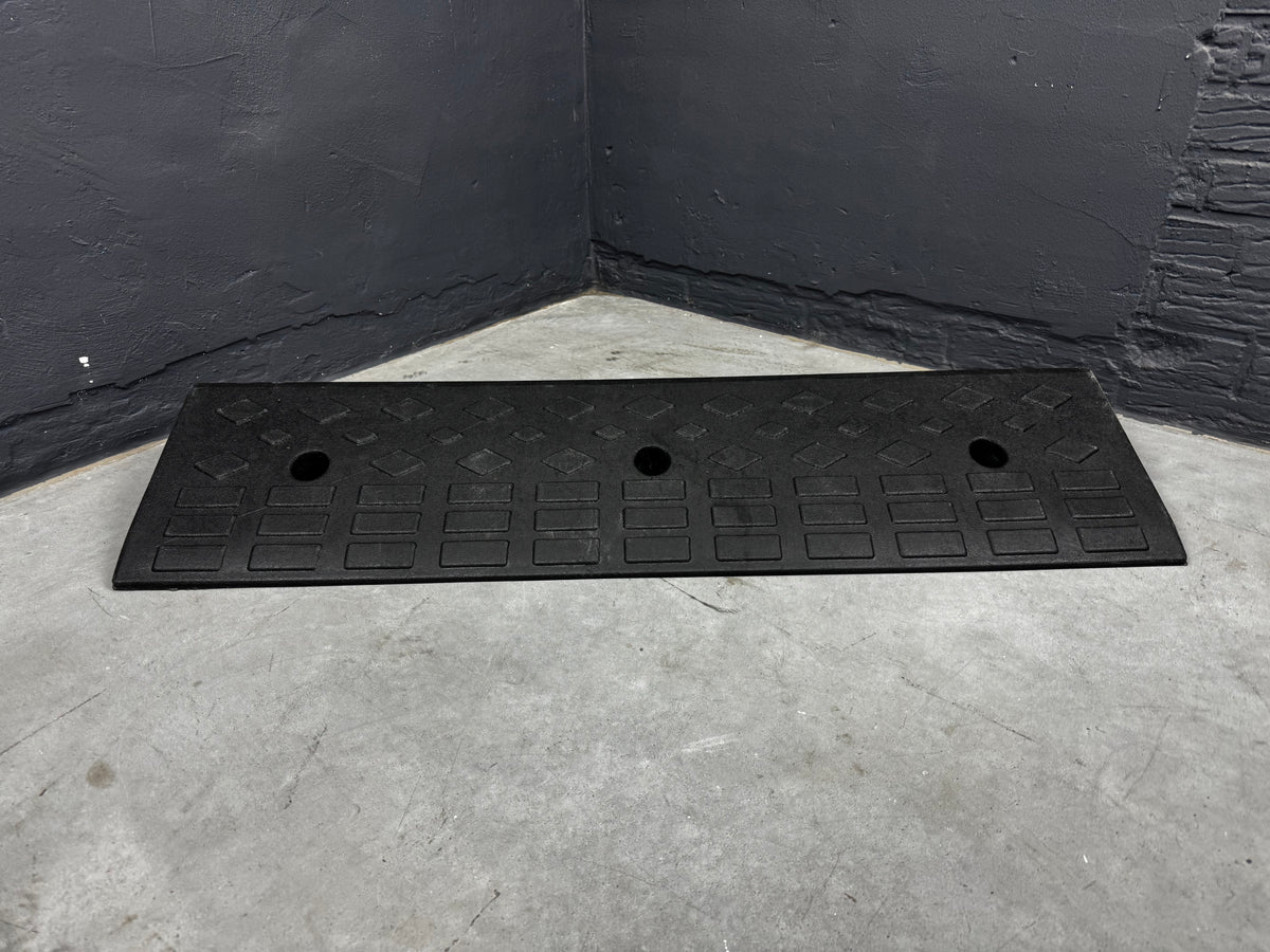 Bordstein BR22 Schwellenrampe – 100 x 980 mm | schwarz | Sicher und barrierefrei