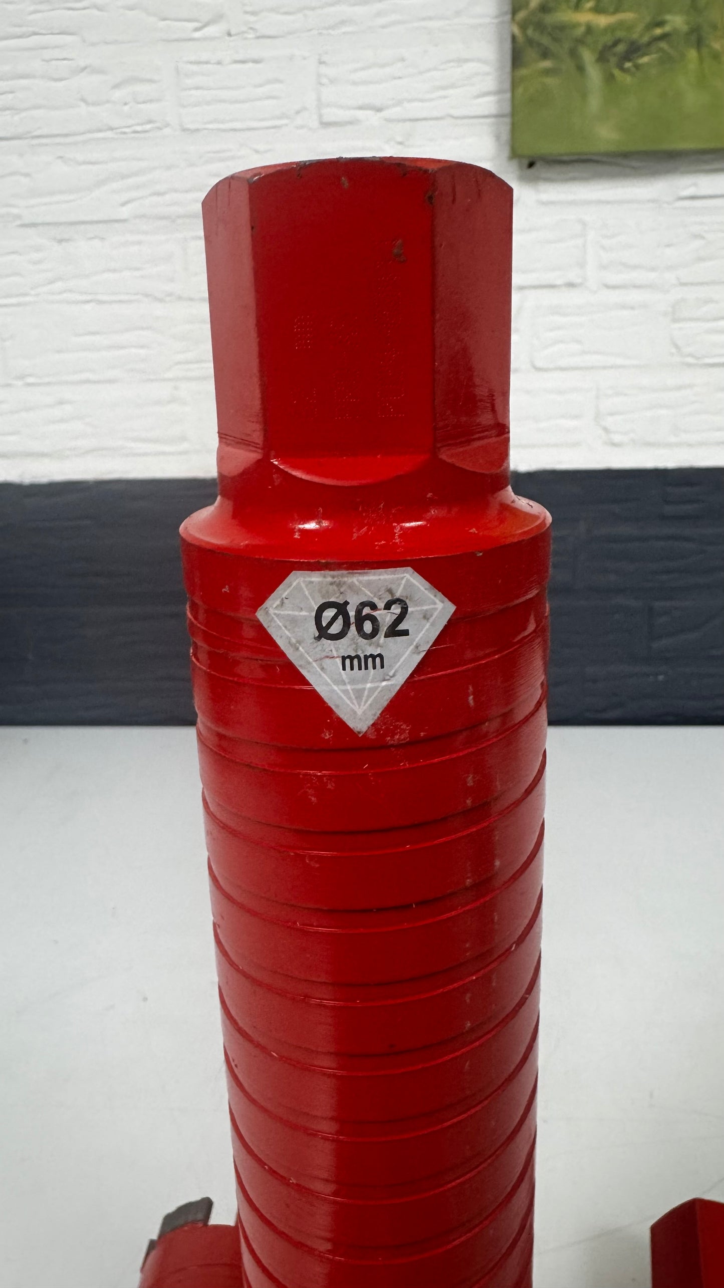 Diamantbohrer 62 mm – 37 cm lang | 32 mm Schaft | Für Beton und Stein