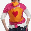 0 - Bykay - ByKay Draagdoek Design Fuchsia/ Oranje/ Hart Rood - Small