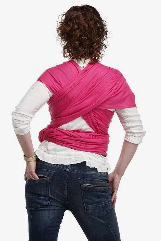 0 - Bykay - ByKay Draagdoek Design Fuchsia/ Oranje/ Hart Rood - Small
