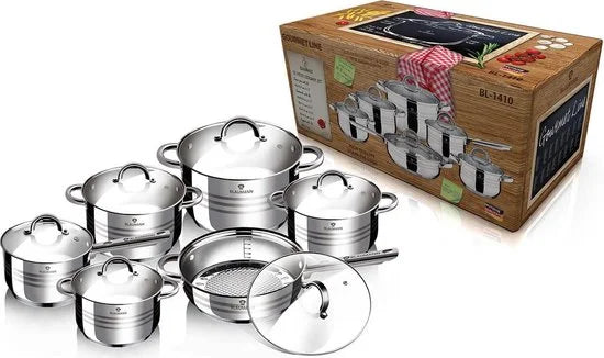 12-delige Blaumann Jumbo pannenset gourmetlijn BL-3133-1